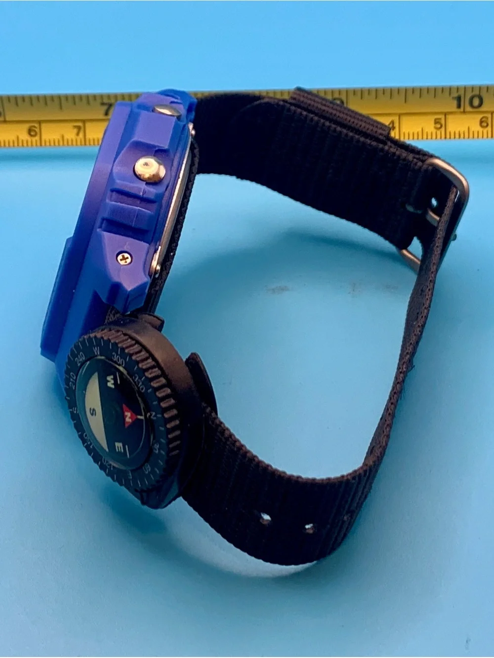 Men’s Digital Wristwatch Chrono Day Date Backlight Alarm Nylon Strap Working